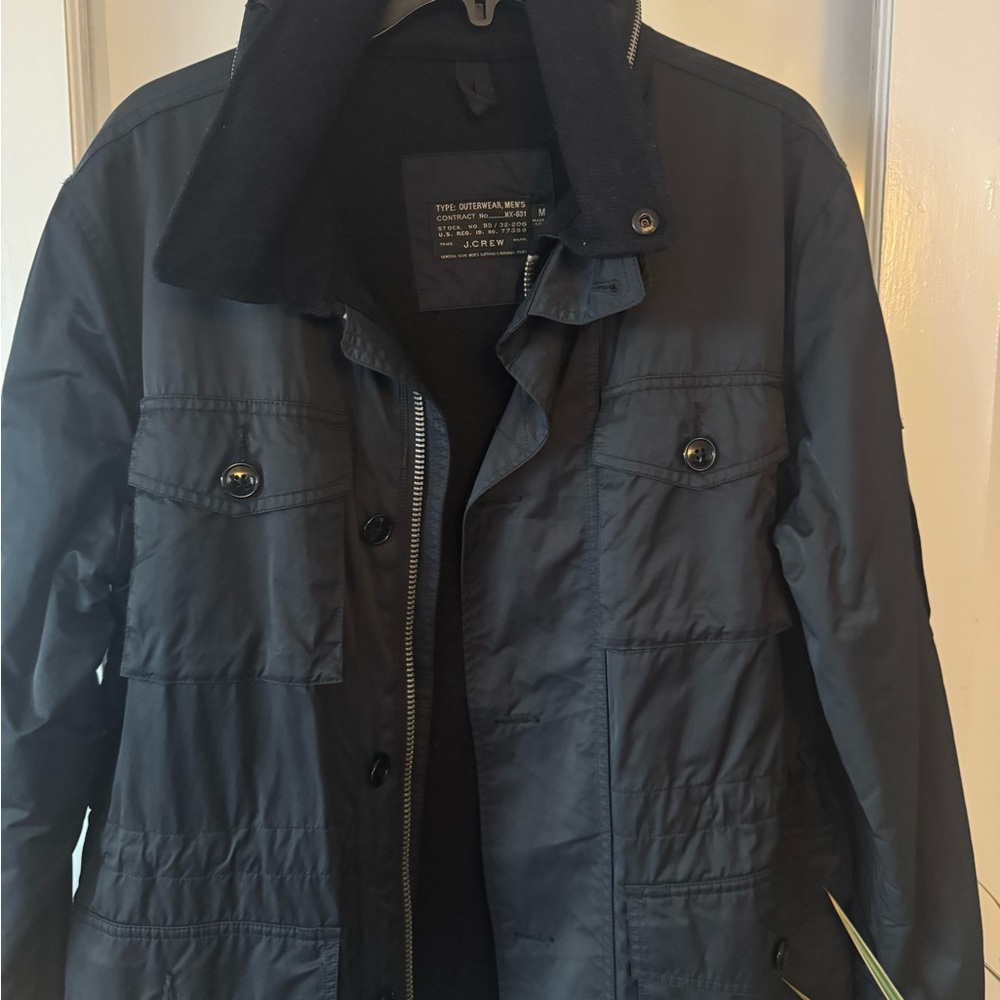 Men's Navy Blue Utility Jacket by J-Crew
